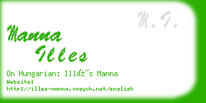 manna illes business card